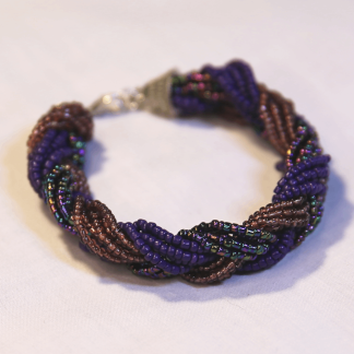 Beaded Purple Bracelet