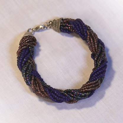 Beaded Purple Bracelet