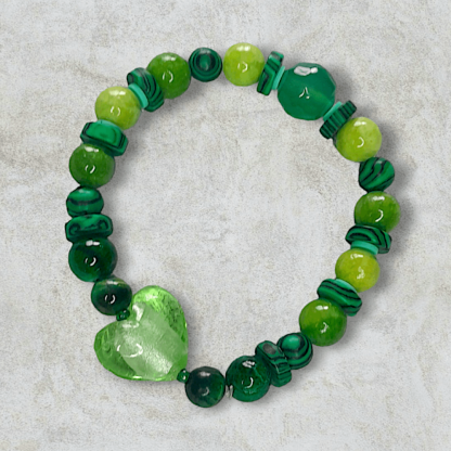 Green Heart Bracelet