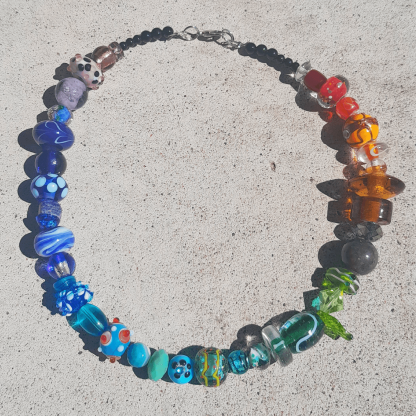 Colorful Glass Bead Necklace