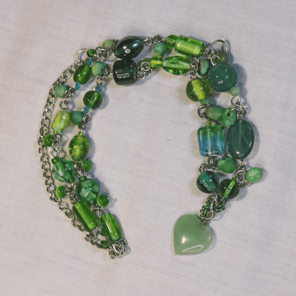Green Cluster Necklace - Image 3