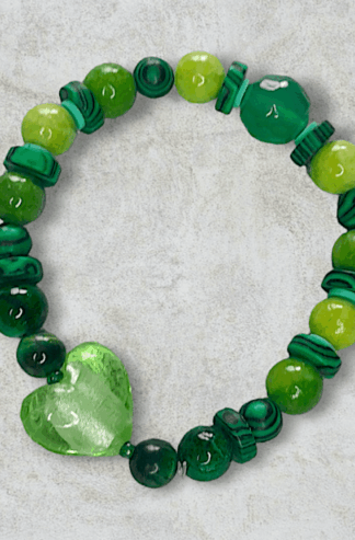 Green Heart Bracelet
