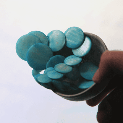 Light Blue Mother of Pearl Necklace - Image 3