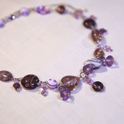 Purple Cluster Necklace - Image 4