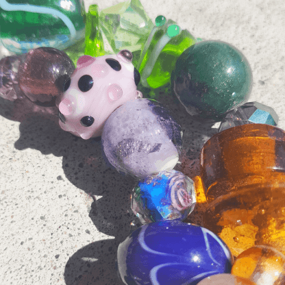 Colorful Glass Bead Necklace - Image 4