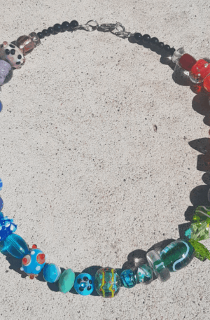 Colorful Glass Bead Necklace