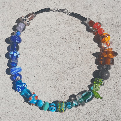 Colorful Glass Bead Necklace