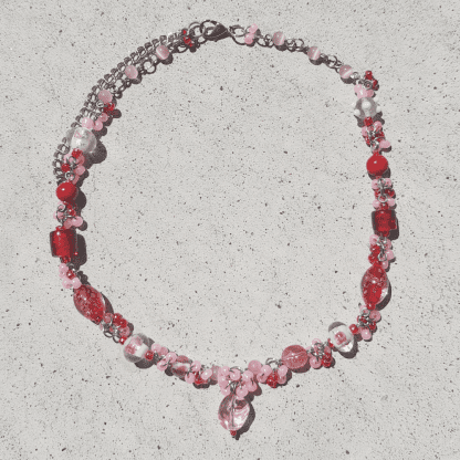 Red Cluster Necklace  - Image 2