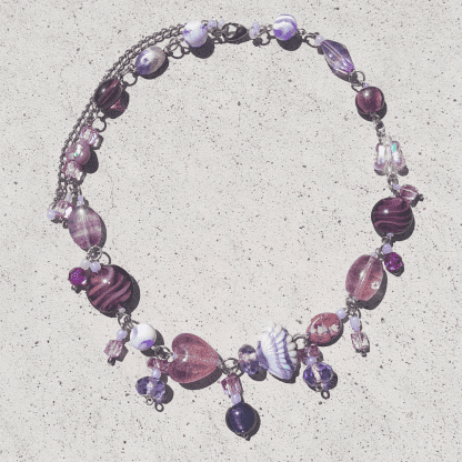 Purple Cluster Necklace - Image 3