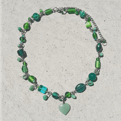 Green Cluster Necklace - Image 5