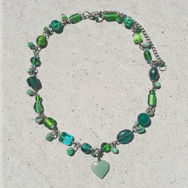 Green Cluster Necklace - Image 5